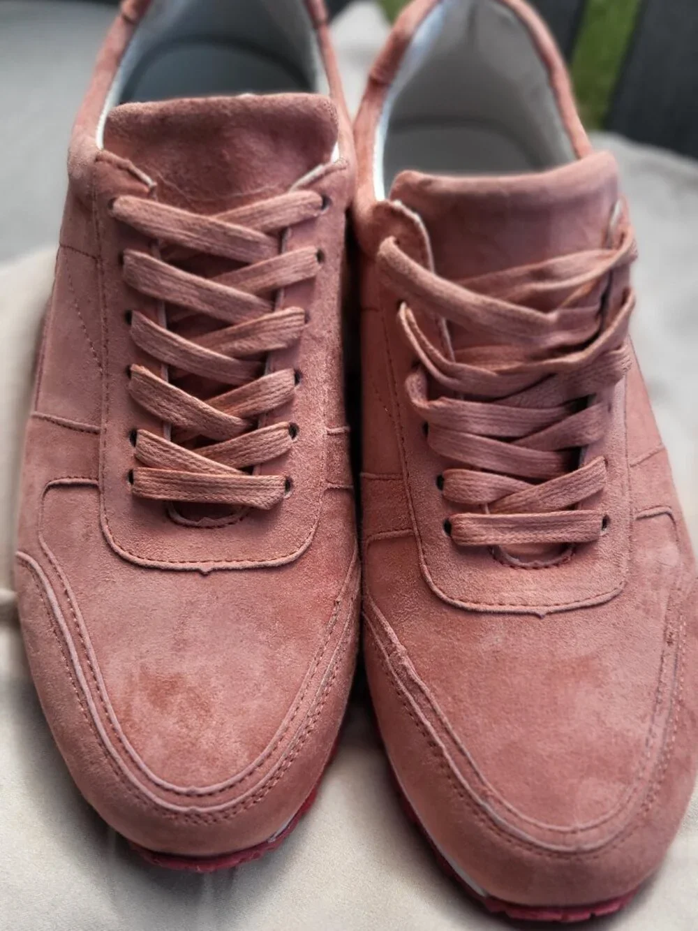 Marc Nolan Ms. Ash Coral Pink Suede Sneakers size 9